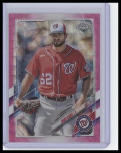 2021 Topps Chrome Update #USC29 Brad Hand Pink Wave Refractor - Picture 1 of 2