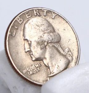 RARE 1967 QUARTER DOLLAR NO MINT MARK LIBERTY COIN United States of America USA - Picture 1 of 20