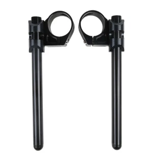 52mm Clip On Handlebars Fit For OHLINS SB FORKS 2004-10 KAWASAKI ZX7 ZX7R 700CC - Picture 1 of 5