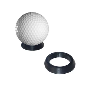 Soporte de exhibición de pelotas de golf de 2 piezas, montaje, soporte, trofeo, negro, cantidad. 2 Piezas, NUEVO - Imagen 1 de 4