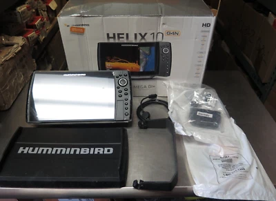 Humminbird 411410-1CHO Helix 10 MDi+ GPS G4N CHO Fish Finder, 10.1” LCD (11D1) - Image 1 of 4