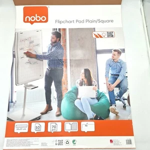 Nobo Recycling Flipchart Blocken 58 x 81 cm Umweltfreundliches Double-Sided Tele - Bild 1 von 6
