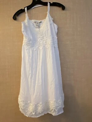 American Rag Cie sleeveless cross back strap junior's dress size XS White - Image 1 of 4