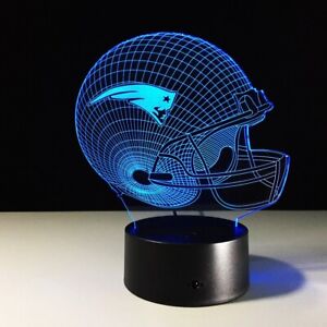 New England Patriots LED Light Lamp Collectible Tom Brady MVP Christmas Gift