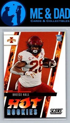 2022 Score #HR5 Breece Hall Hot Rookies - Image 1 of 2