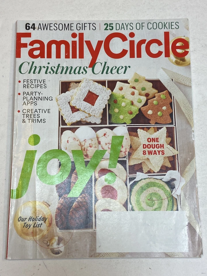 Family Circle Magazine Dec 2016 Christmas Cheer Recipes Creative Tree Trims Toys - Image 1 of 1
