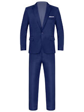 US Slim Fit 2 Piece Suit for Men's One Button Casual Formal Wedding Tuxedo Suits