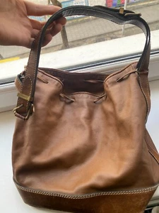 Hombro de cuero marrón vintage Jil Sander - Imagen 1 de 14