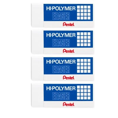 4 x Gomas de borrar de alto polímero Pentel ZEH/05 - Gomas de borrar pequeñas