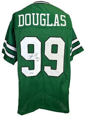 Hugh Douglas autographed signed inscribed jersey NFL New York Jets PSA COA - Image 1 of 4
