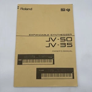 Roland JV-50 / JV-35 Synthesizer Keyboard Original Owner's Manual Book 124 pages - Picture 1 of 8