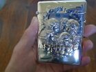Antique Solid Silver Card Case with Reynolds Angel's Henry Matthews 1903.