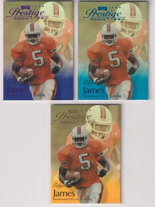 Edgerrin James 1999 Prestige Football Spectrum Color Rookie Card Lot (3) P,B, G - Picture 1 of 2