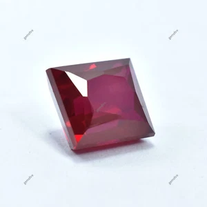 Extrem seltener roter Rubin lose Edelstein ZERTIFIZIERT 14,70 ct natürlicher Smaragdschliff. - Bild 1 von 13
