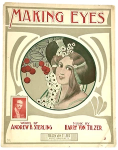 Making Eyes Antique 1905 Sheet Music by Andrew Sterling & Harry Tilzer - Picture 1 of 2