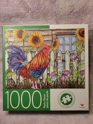 New Sealed 1000 Piece Cardinal Jigsaw puzzle "Rooster in the Barnyard" 18"×24" - Image 1 of 2