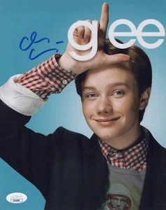 Chris Colfer (Glee) signed 8x10 photo JSA - Picture 1 of 2