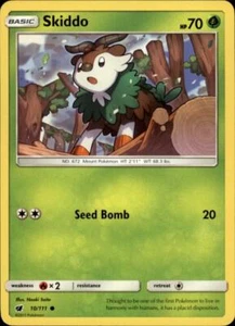2x (SM04-010 PARALLEL FOIL) Skiddo (C) Pokemon SM Crimson Invasion Card # 10 - Picture 1 of 1