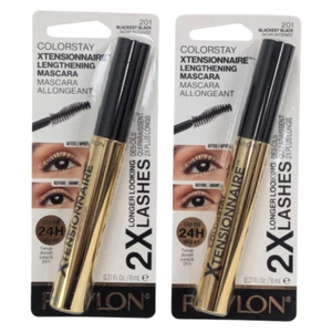 2 x Revlon ColorStay Xtensionnaire Mascara #201 Blackest Black - Picture 1 of 3