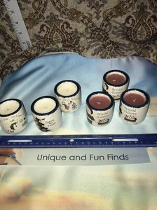 Holiday Votive Mini Crock Pot  6 Merry Christmas Candle Great Gift - Picture 1 of 6