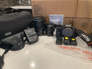 SONY a7R iii excellent condition-WITH LENSES-FE 4/24-105, FE 1.8/55 BAG, ETC - Picture 1 of 7