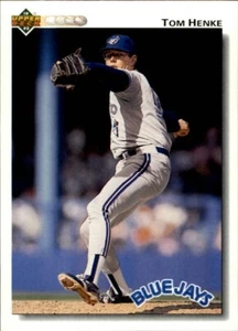 Tom Henke 1992 Upper Deck MLB #395 Baseball Card Toronto Blue Jays - Picture 1 of 2
