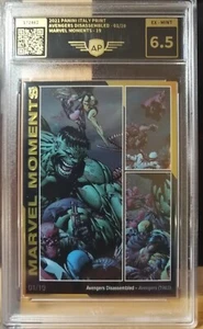 Marvel versus Avengers Panini card parallel APG 1/10 Only 10 All World - Foto 1 di 9