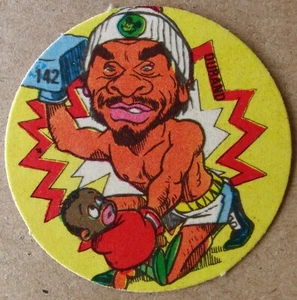 ROBERTO Mano De Piedra DURAN Trading CARD Caricature BOXING 1981 Hands Of Stone - Picture 1 of 2