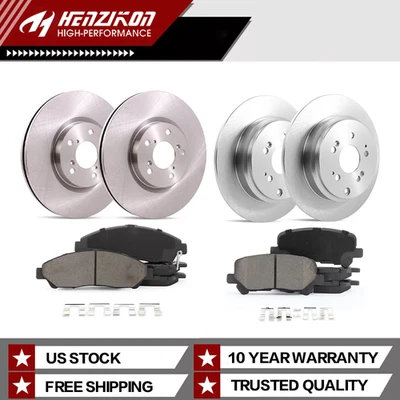 Kit de pastillas de freno rotores de disco delanteros traseros para Honda Pilot Acura MDX ZDX 2009-2013 Foto 1 de 4