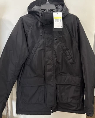 Nike Sportswear Club Therma-FIT Parka Black FZ0869-010 Men’s Size Small NWT - Image 1 of 4