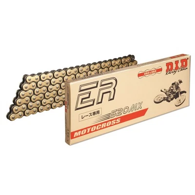 D.I.D. MXGB Non O-Ring Chain Gold & Black 520-116 KTM 300 MX 1990 - Image 1 of 2