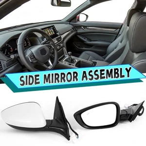 LH+RH For 2018-2022 HONDA ACCORD EX Passenger Side Mirror w/ Heated Blind Spot - Picture 1 of 13
