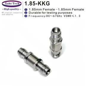 1.85mm Female To 1.85mm Female mmWave RF Adapter For testing Frequen DC-67GHz - Zdjęcie 1 z 2