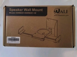 WALI SPEAKER WALL MOUNT BRACKET BOOKSHELF, DUAL CLAMP, 55LBS HOME AUDIO (SWM201) - Picture 1 of 2
