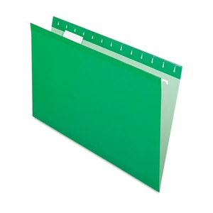 Pendaflex Reinforced Hanging Folders 1/5 Tab Legal Bright Green 25/Box 415315BGR - Picture 1 of 2