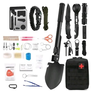 158 - teiliges Survival Kit Outdoor Notfall-Set - Camping, Wandern & Erste Hilfe - Bild 1 von 3