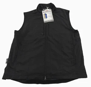 $135 NWT SCOTTeVEST SeV RFID Travel Vest Sz. XL Black Full Zip Vest! - Picture 1 of 9