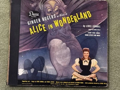 Alice in Wonderland Ginger Rogers ~ Walt Disney ~ Decca Records, DA-376 ~ 1944 - Image 1 of 4