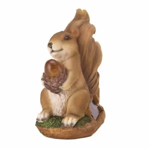 Squirrel Solar Garden Statue - Picture 1 of 3