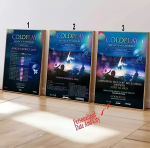 Custom Coldplay 2025 North America Tour Poster - Picture 1 of 1