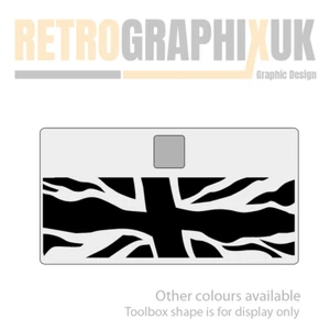 Vespa LML PX Tool Box Glove Box Union Jack Graphic Scooter Stickers TBD. - Picture 1 of 4