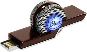Microphone bleu Tiki Ultra Compact USB 2.0+ pour PC et Mac - Photo 1/10