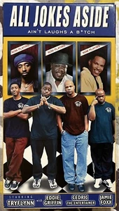 VHS All Jokes Aside 2001 Stand Up Jamie Foxx, Eddie Griffin/Cedric Entertainer + - Picture 1 of 3