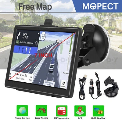 MOPECT 2025 7" Truck Sat Nav HGV Lorry LGV Updated UK Europe Maps POIs Keyfuels Laybys