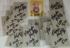 Nikita Koloff Signed 1986 Monty Gum Card Autograph Wrestling WCW Legend 