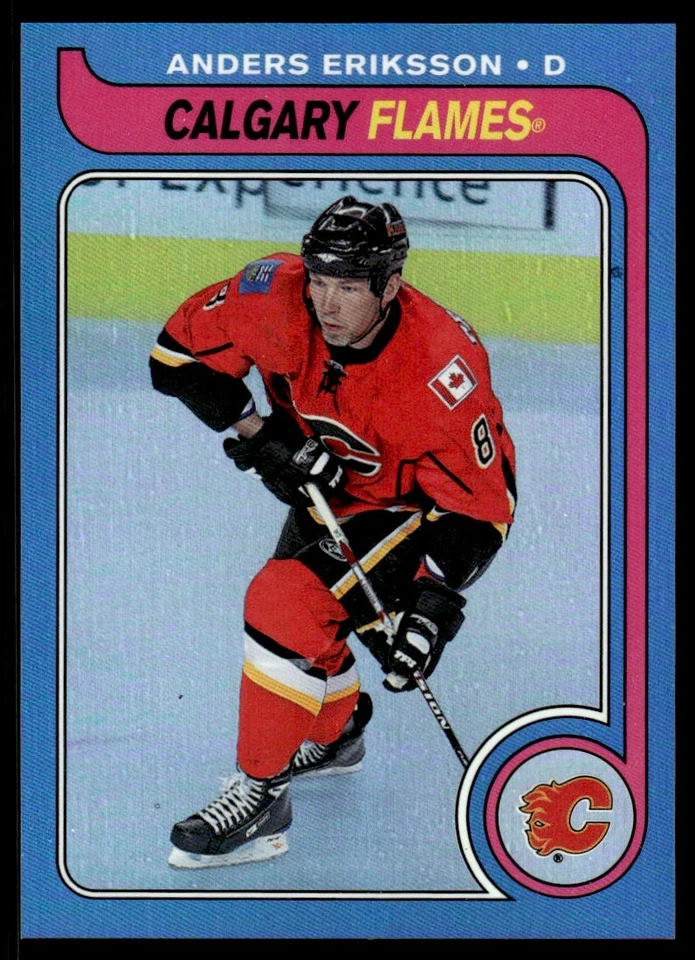 2008-09 O-Pee-Chee 1979-80 Retro FOIL Anders Eriksson /100 Calgary Flames #149 . - Image 1 of 2