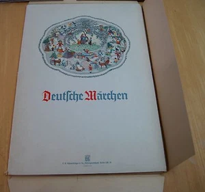 Deutsche Märchen Carla Husmann Grimms Fairy Tales 24 Plates 1940 - Picture 1 of 12