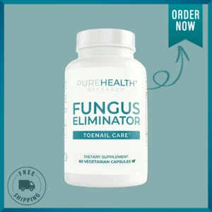 PureHealth Research FUNGUS ELIMINATOR Toenail Care 60 Vegetarian Capsules - Picture 1 of 7