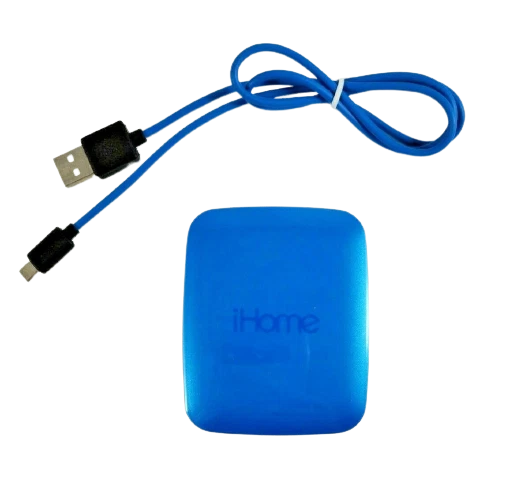 Banco de alimentación universal iHome 4500 mAh azul cargador externo de batería portátil Foto 1 de 3