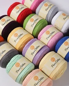 100% filato di cotone (confezione da 4) di Yonkey Monkey versatile peso medio curato - Foto 1 di 38